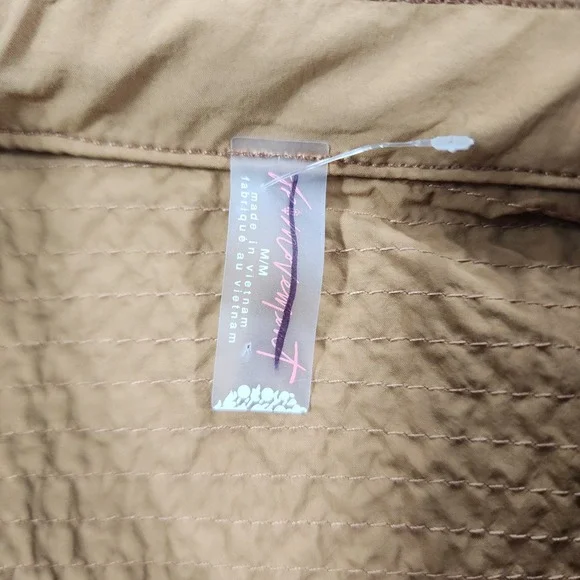 Free People Movement WOMENS M In the Wild Shortsie Romper Toasted Almond